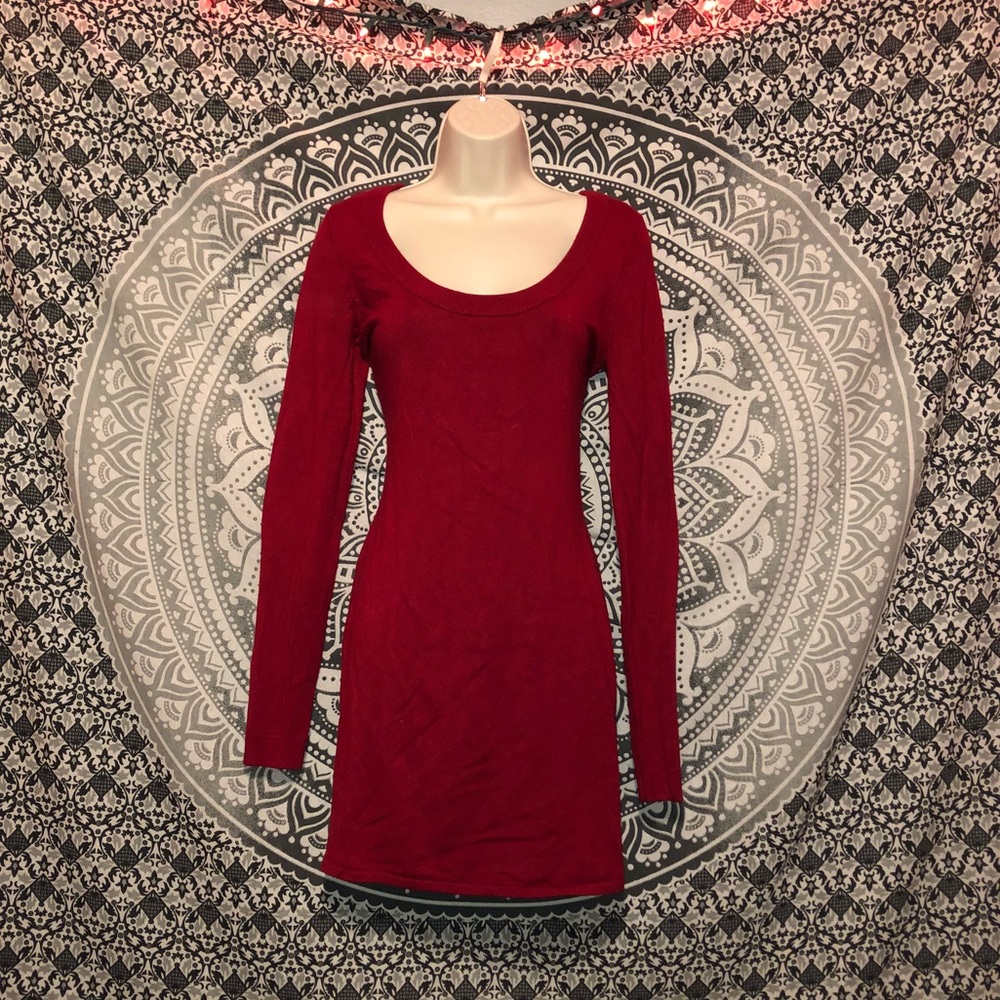 ♥️EXPRESS♥️ Beautiful Red Sweater Dress! 😍